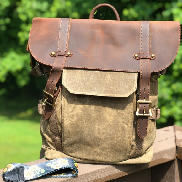 Canvas Camera bag/backpack. - Picture 1 of 15